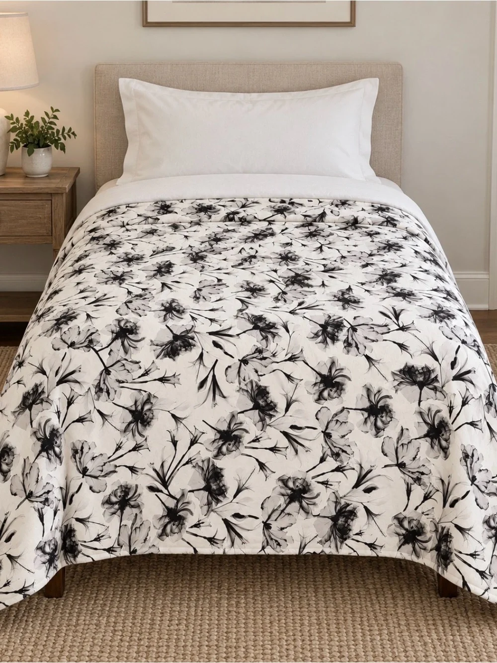 Monique Lhuillier x Pottery Barn Teen Shadow Floral Twin Duvet Cover